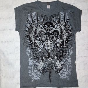 POINT ZERO MENS SHORT SLEEVE GRAPHIC TSHIRT - MED